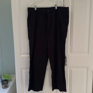Mans black 38x30 pants by George